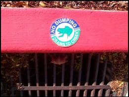 No Dumping: Drains to Creek